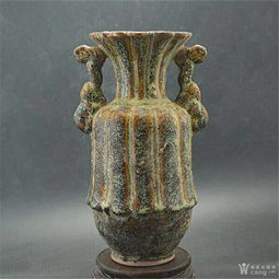 越窯茶葉墨花瓶 90年代工藝品中的藝術(shù)珍品